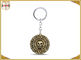 حلقه های زنجیره ای کلید فلزی کوچک شخصی برای مجموعه های هدایا Skull Shaped Plating Brass
