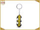 حلقه کلید فلزی شخصی شخصی با آرم زرد برای هدیه پسران جذاب بتمن