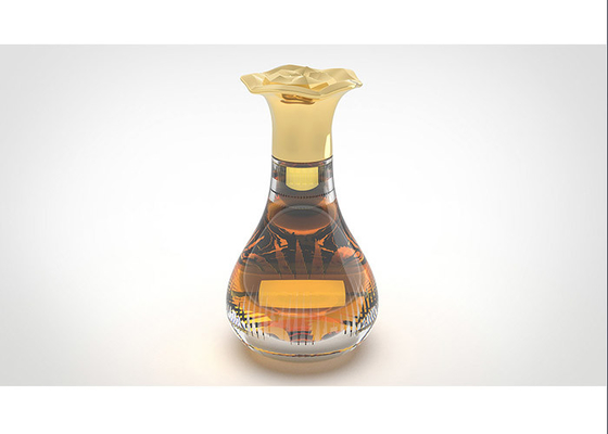 لوگوی سفارشی درب بطری های عطر آلیاژ روی 15 میلی متری به سبک خلاقانه گل لوکس