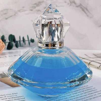خرید بطری های عطر شیشه ای درجه بالا 75 میلی لیتری بطری های عطر شفاف شیشه ای سفید کریستالی شکل را می توان به W online manufacture