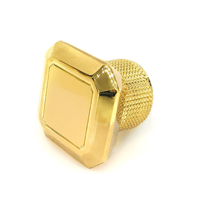 خرید فروش داغ کلاسیک درب بطری عطر آلیاژ روی طلا به شکل مستطیل فلزی Zamac online manufacture