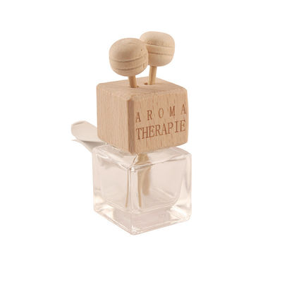 خرید گیره خروجی هوای خودرو تهویه مطبوع شیشه ای مربعی با درپوش چوبی تولید آنلاین