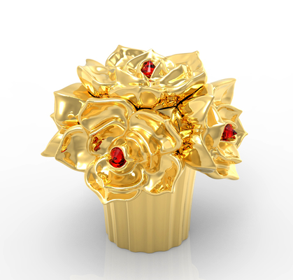 خرید کپسول عطر آلیاژ روی شکل گل برای بسته بندی سازگار با محیط زیست online manufacture