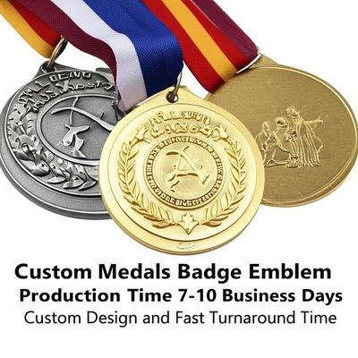 خرید Custom Metal Medal with 2mm Thickness and Customized Size Featuring Letterpress Printing for Elegant Souvenirs online manufacture