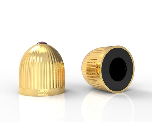 خرید کلاه عطر زاماک طلا کریستال لوکس آلیاژ روی زینک زاماک عطر کلاه فلزی برای بطری های شیشه ای عطر آرایشی لوکس تولید آنلاین