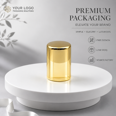خرید کلاه بطری عطر زینک آلیاژ طلا شیک لوکس تولید آنلاین