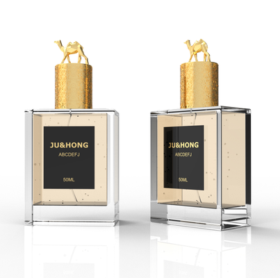 خرید درب بطری عطر لوکس سه بعدی شتر با روکش طلا زاماک تولید آنلاین