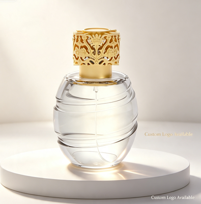 خرید درب بطری عطر زاماک توخالی طرح گل با روکش طلا تولید آنلاین