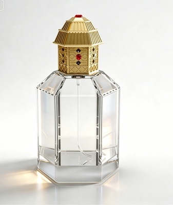 خرید درب بطری عطر لوکس زاماک توخالی با روکش طلا تولید آنلاین