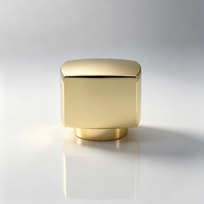 خرید درب بطری عطر لوکس سفارشی طلایی مربع زاماک برای بطری های عطر تولید آنلاین