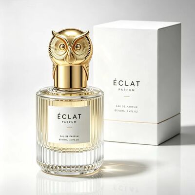 خرید درب عطر زاماک طرح سر جغد سه بعدی لوکس – درب بطری سفارشی طرح حیوان از آلیاژ روی طلایی تولید آنلاین