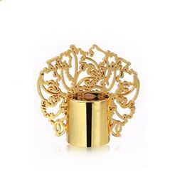 خرید کلاه بطری های عطر آلیاژ رنگارنگ مد ، آبکاری ریخته گری online manufacture