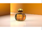 درب شیشه عطر طلایی طلایی طلایی شفاف با نام تجاری فلزی زاماک