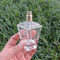 بطری شیشه ای عطر طرح فانتزی لوکس گمرک 55 میلی لیتری با اسپری درپوش پمپ