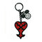 لوگوی شخصی شما شکل قلب Keychains شخصی حکاکی شده شکل قلب برای او