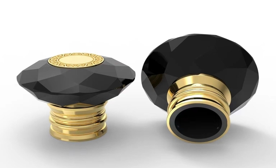 درب بطری های گرد عطر Zamac Metal Luxury Creative Universal Fea 15 میلی متری