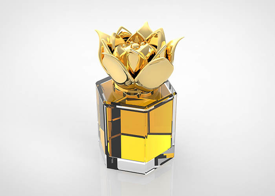 درب بطری عطر گل لوکس سفارشی درب فلزی Zamac