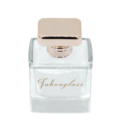 درب بطری عطر مواد آلیاژ روی مستطیلی ساده و شیک