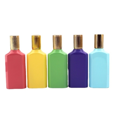 بطری عطر، بطری مربع شکل پیچی 25 میلی لیتری، بطری شیشه ای 110 میلی لیتری، بطری عطر، نمونه کوچک