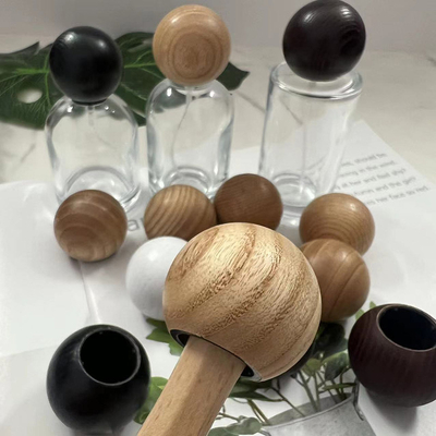 درب بطری عطر از نوع توپی چوب جامد طبیعی