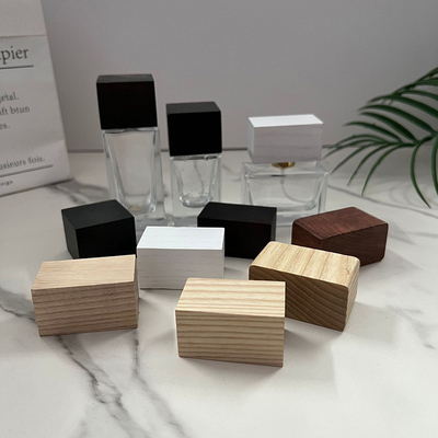 درب بطری عطر نوع مستطیل چوب جامد طبیعی