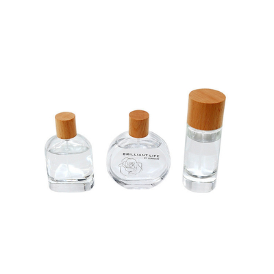 درب بطری عطر نوع سیلندر چوب جامد طبیعی با بطری