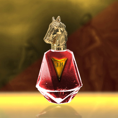 درب بطری عطر 96 گرمی با وزن سنگین لوکس و با کیفیت بالا Zamac Horse Shape Head