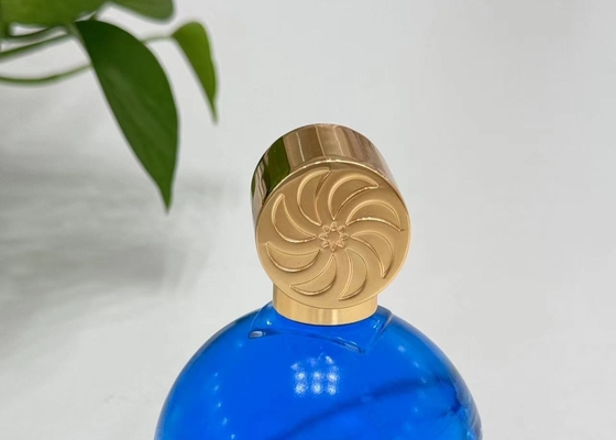 زاماک شکل نامنظم فلز عطر کلاه آلیاژ روی زینک شیشه عطر بطری های بالا