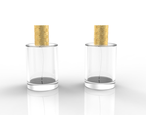 برچسب سفارشی زاماک شکل سیلندر کلاه عطر آلیاژ روی زینک پوشش عطر