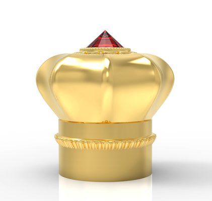 ISO9001 فلورال زنک آلیاژ شیشه ای عطر بطری پوشش کارخانه پوشش فلزی پوشه های روی زینک