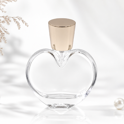 قفل بطری عطر فلزی صاف طلای