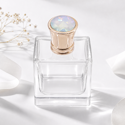 طراحی سفارشی سبک زامک عطر بطری با لهجه سنگ