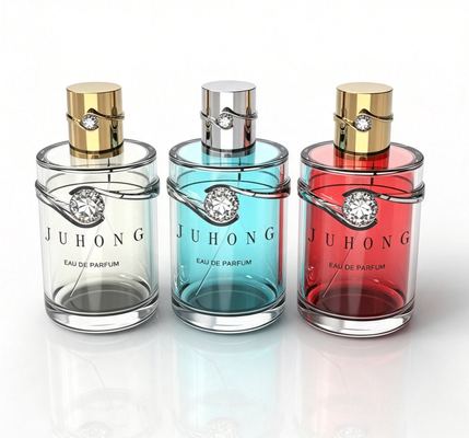 کلاهک عطر زاماک با خط پیچ خورده مغناطیسی و نگین‌های تزئینی | درب بطری قابل تنظیم برای بسته‌بندی عطر لوکس