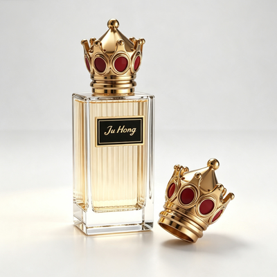 کلاه عطر زاماک شکل تاج مغناطیسی با سنگ قرمز و طراحی سفارشی