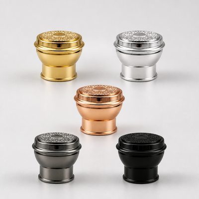 Custom Zinc Alloy Perfume Cap Luxury Zamac Metal Fragrance Bottle Lid Round Top Electroplated Gold Silver Rose Gold Black Supply