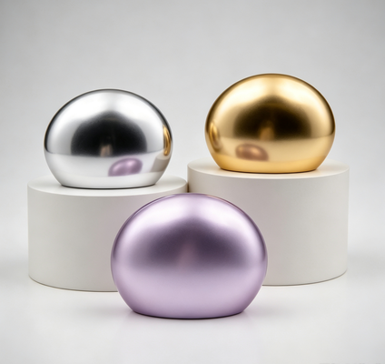 Luxury FEA15 Perfume Bottle Cap Zinc Alloy Egg‑Shape Round Dome Smooth Curved Matte Metallic Perfume Lid Custom For Fragrance Bottle Zamac perfume Cap