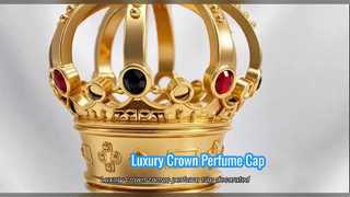 کلاه عطر زاماک شکل تاج با بدلیجات قرمز منبت کاری شده