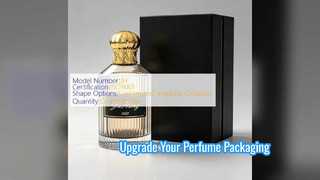 کلاه های عطر لوکس تاج طلایی برای برندینگ عطر ممتاز